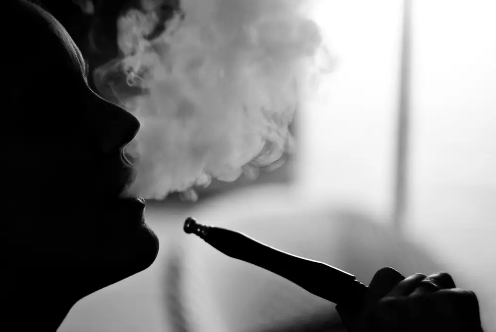 Shisha smoke in low light